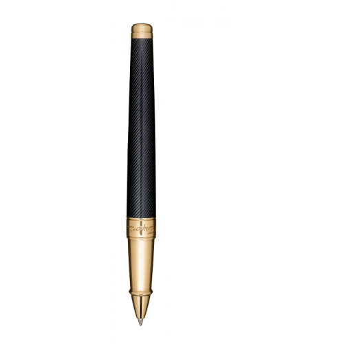 ST Dupont Limited Edition - James Bond 007 - Black & Yellow Gold Roller Pen